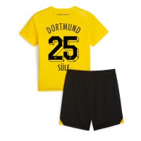 Camiseta Borussia Dortmund Niklas Sule #25 Primera Equipación Replica 2023-24 para niños mangas cortas (+ Pantalones cortos)